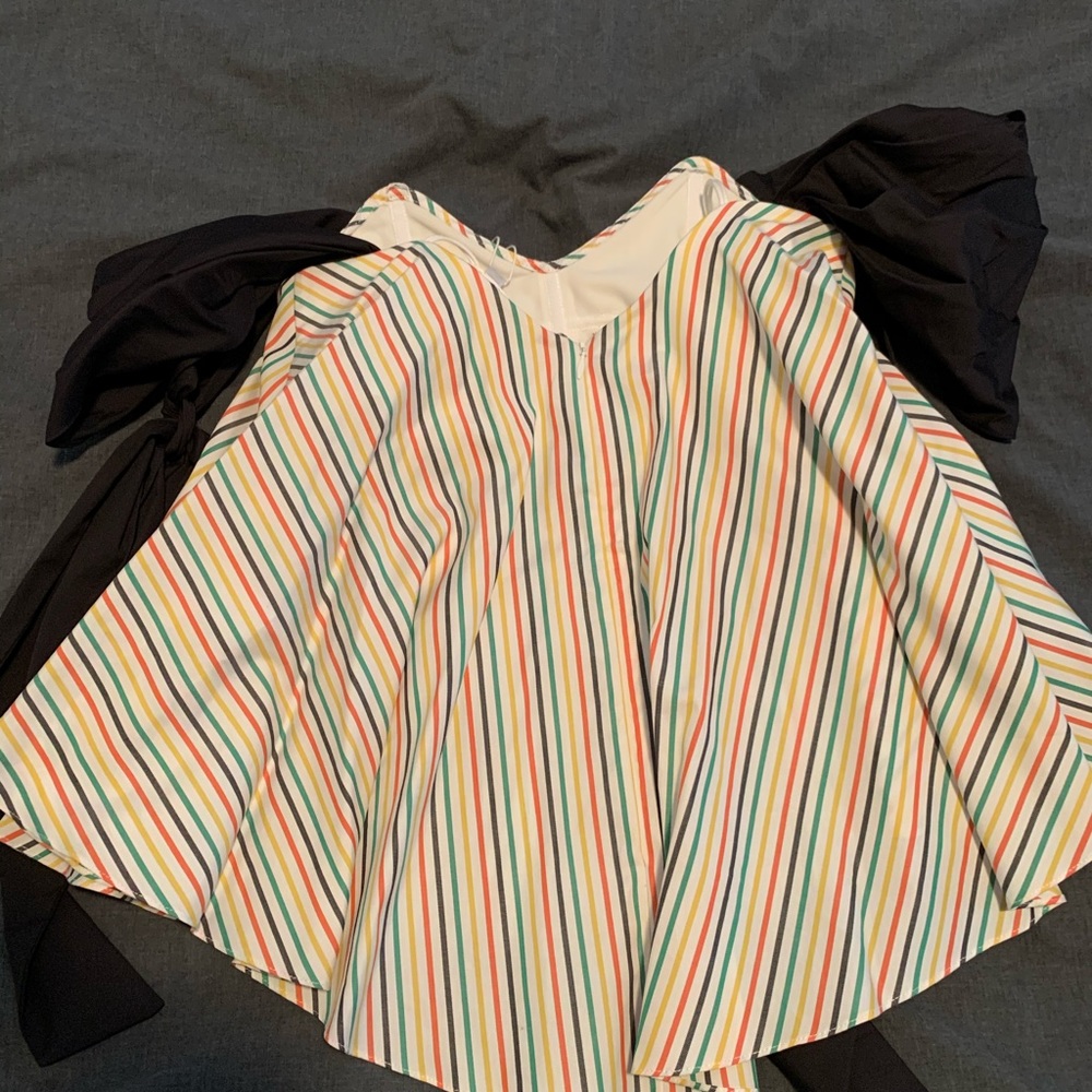 NWT Caroline Constas Zoe top in stripe - size S - Picture 5 of 5